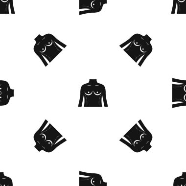 Gövde desen sorunsuz siyah plastik cerrahi