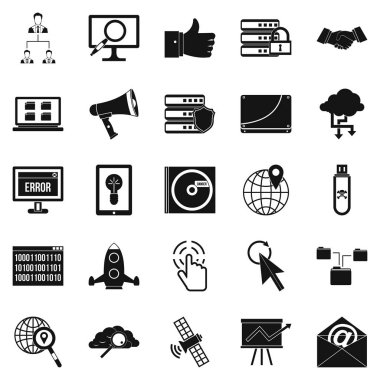 Gölge Internet simgeler kümesi, basit tarzı