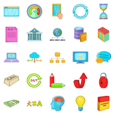 Veri simgeler kümesi, satışı çizgi film tarzı