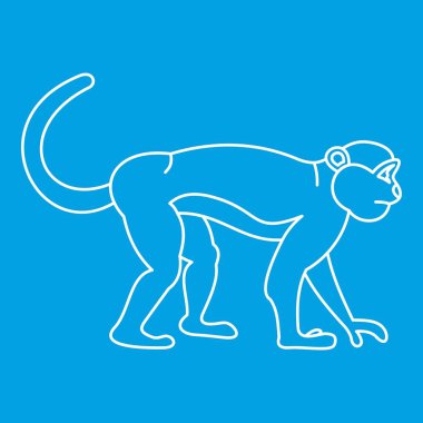 Mandrill'di maymun simgesi, anahat stili