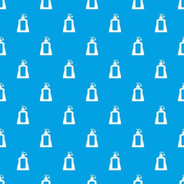 Vücut bakım losyonu modeli herhangi bir tasarım için mavi renkte sorunsuz tekrarlamak. Vektör geometrik çizim