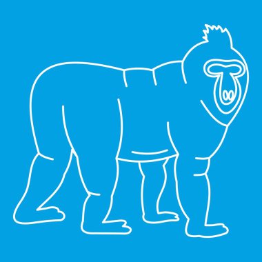 Maymun simgesi, anahat stili