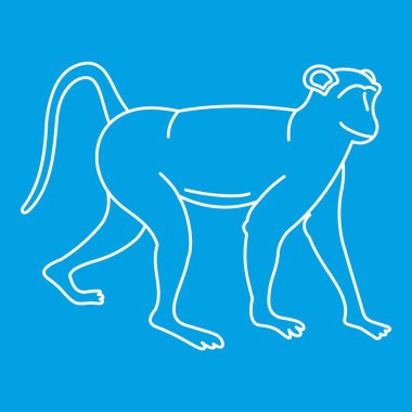 Maymun simgesi, anahat stili