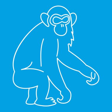 Maymun simgesi, anahat stili