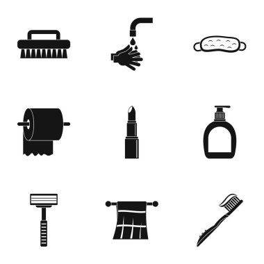 Hijyen Icons set, basit tarzı