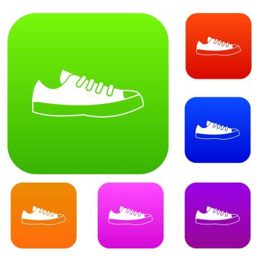 Spor ayakkabı koleksiyonu ayarla