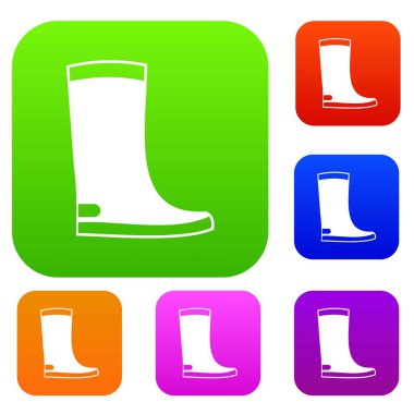 Küme koleksiyon lastik çizmeler