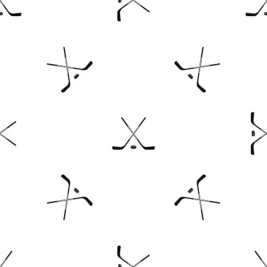 Buz hokeyi sopaları desen sorunsuz siyah