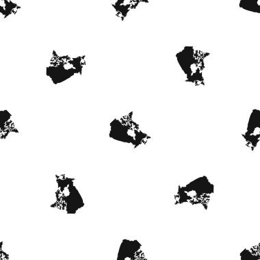 Kanada harita desen sorunsuz siyah