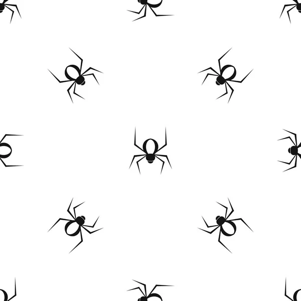 Motif araignée noir sans couture — Image vectorielle