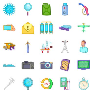 Tasarruf Icons set, karikatür tarzı