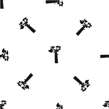 Baobab desen sorunsuz siyah