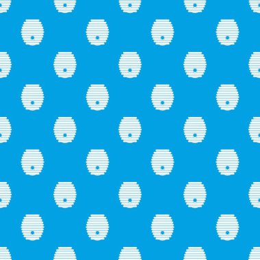 Arı kovanı desen kesintisiz mavi