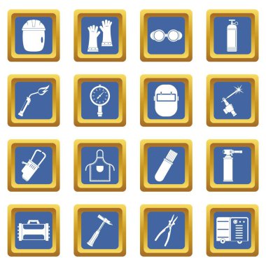 Simgeler kaynak mavi ayarla