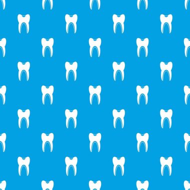 Diş deseni kesintisiz mavi