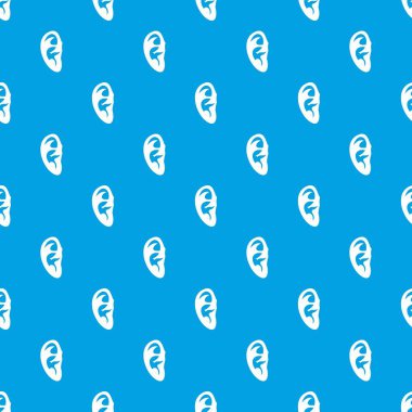 Kulak desen kesintisiz mavi