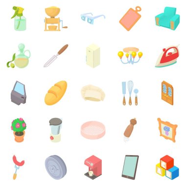 İmkanlar Icons set, karikatür tarzı