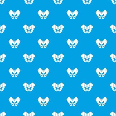 Leğen kemiği desen kesintisiz mavi