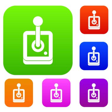 Bilgisayar oyunları için joystick koleksiyonu ayarla