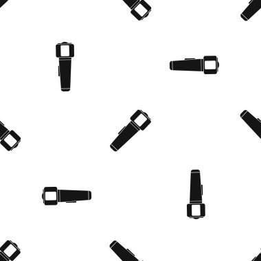 El feneri desen sorunsuz siyah