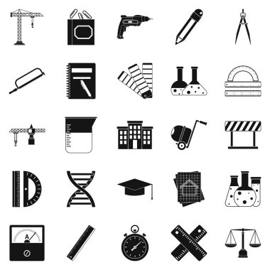 Bölücü Icons set, basit tarzı