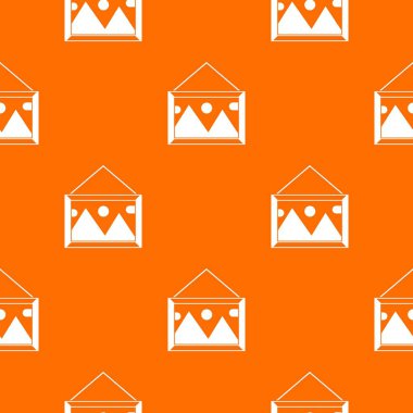 Bir çerçeveye duvardaki resim Dikişsiz desen