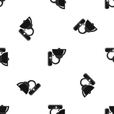 Duvar lamba model sorunsuz siyah