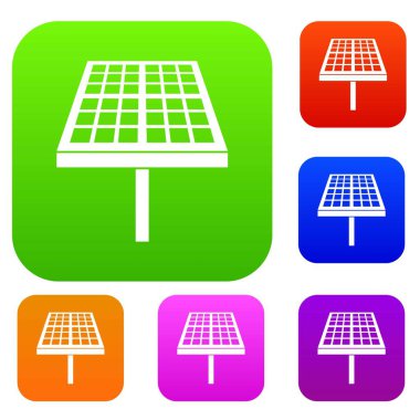 Güneş enerjisi paneli koleksiyonu ayarla