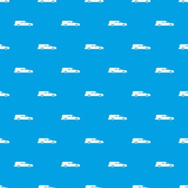 Cenaze arabası desen kesintisiz mavi