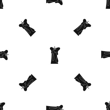 Uzun mum model sorunsuz siyah