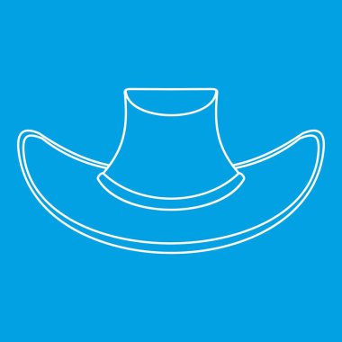 Kovboy şapkası Icon, anahat stili