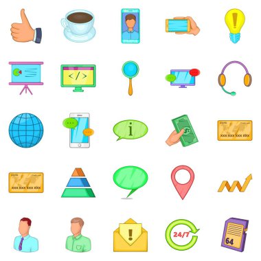 Vox Icons set, karikatür tarzı