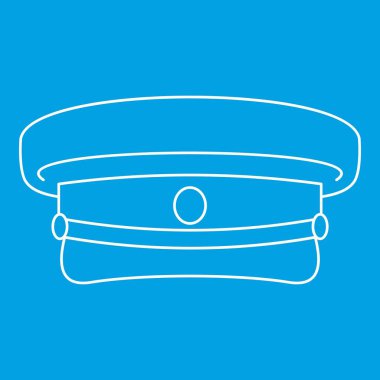 Askeri şapka kutsal kişilerin resmi, anahat stili