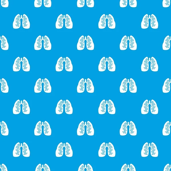 Patrón de pulmones sin costura azul — Vector de stock