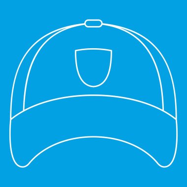 Kış şapka simgesi, anahat stili