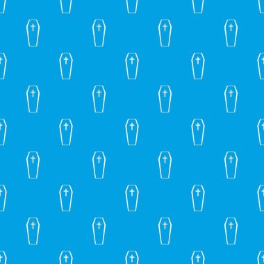 Tabut desen kesintisiz mavi