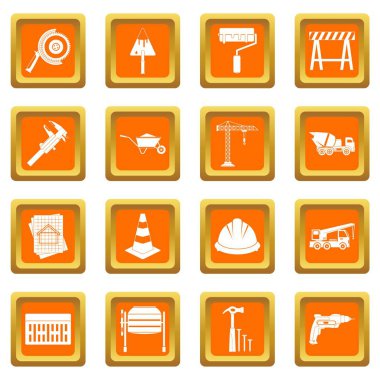 Turuncu Mimarlık Icons set