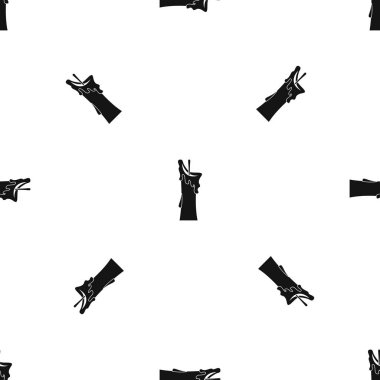 Küçük mum model sorunsuz siyah