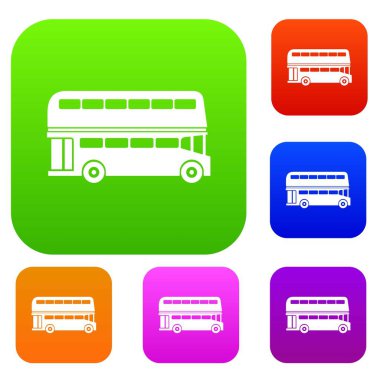 Çift katlı otobüs koleksiyonu ayarla