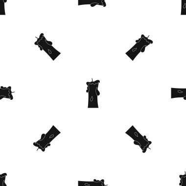 Küçük mum model sorunsuz siyah