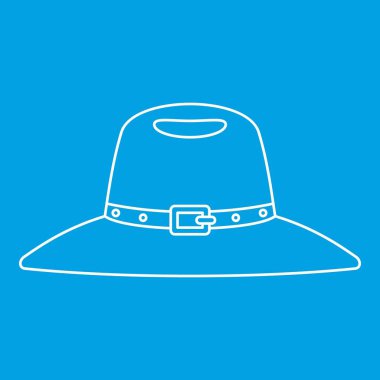 Şapka kutsal kişilerin resmi, anahat stili