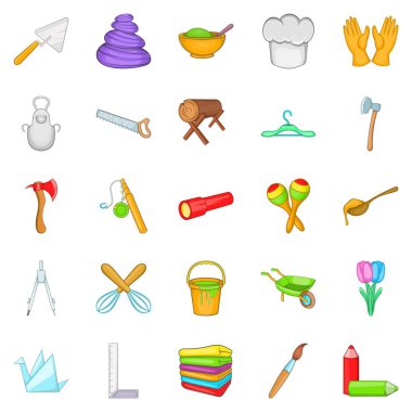 Yapmak Icons set, karikatür tarzı