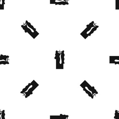 Dekoratif mum model sorunsuz siyah