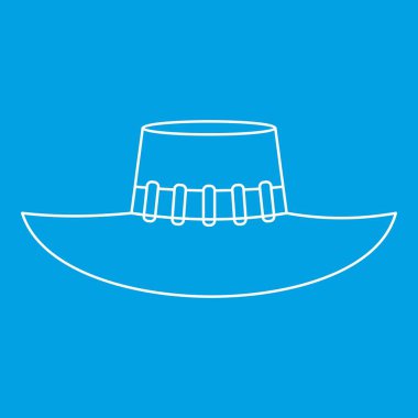 Kadın şapkası Icon, anahat stili