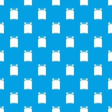 Kavanoz desen kesintisiz mavi