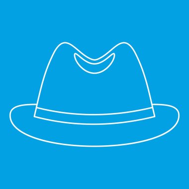 Adam şapka simgesi, anahat stili