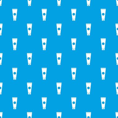 Krem tüp desen kesintisiz mavi