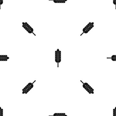 Büyük spica desen sorunsuz siyah