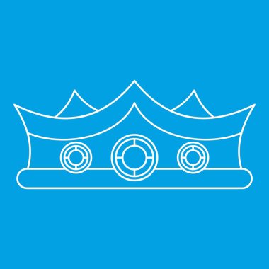 Kral taç simgesi, anahat stili