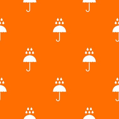 Şemsiye ve yağmur damla desen sorunsuz